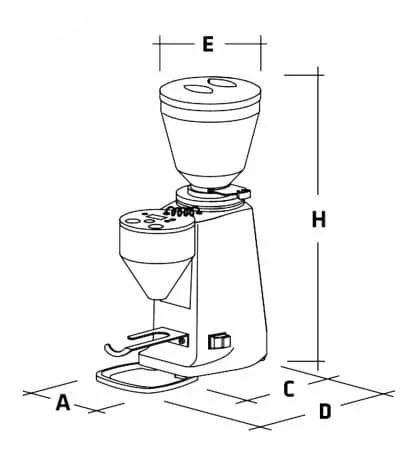 Mazzer Mini electronic modell A 230V sølv 2023 - Bilde 2
