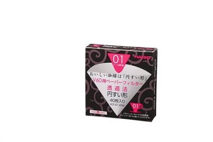 Hario Papirfilter for håndbrygger V60 01, 40stk - Bilde 2