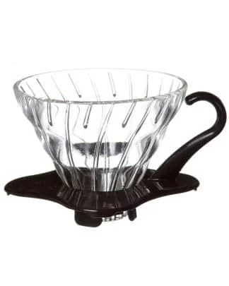 Hario Håndbrygger V60 01 klart glass sort