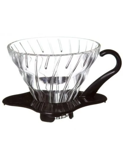 Hario Håndbrygger V60 01 klart glass sort