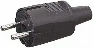 Støpsel Schuko 1-fas jordet IP44  10/16 A