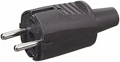 Støpsel Schuko 1-fas jordet IP44  10/16 A
