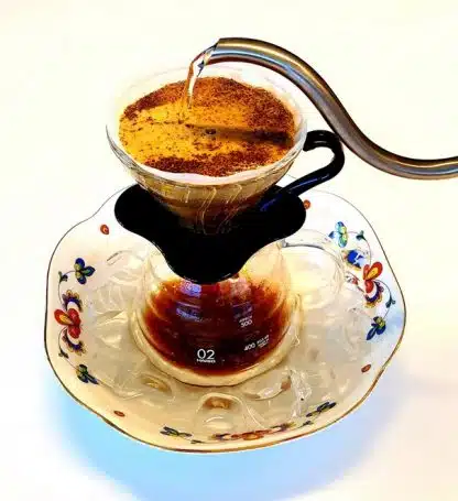 V60 iskaffe kaldbrygg