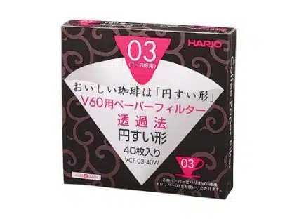 Hario Papirfilter for håndbrygger V60 03, 40stk - Bilde 2