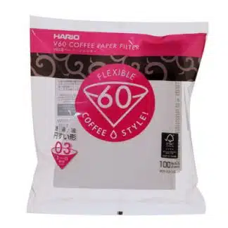 Hario Papirfilter for håndbrygger V60 03, 100stk