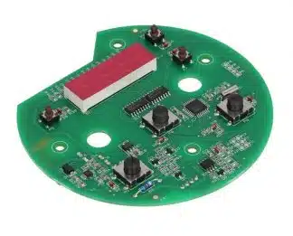 Electronic knapper med display, kort