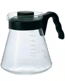 Hario Serveringskanne V60 03 1000ml med plasthåndtak klart glass