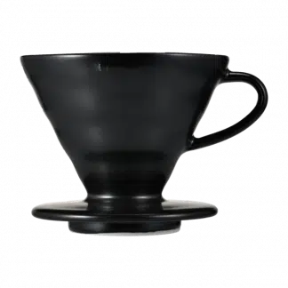 Hario Håndbrygger V60 02 matt sort håndlaget keramikk