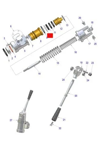 VBM gruppe stempel pakning teflon LEVA