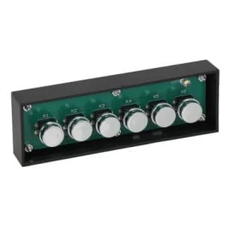 VBM trykknapp panel (PUSH-BUTTON PANEL - 6 CHROMED BUTTONS)