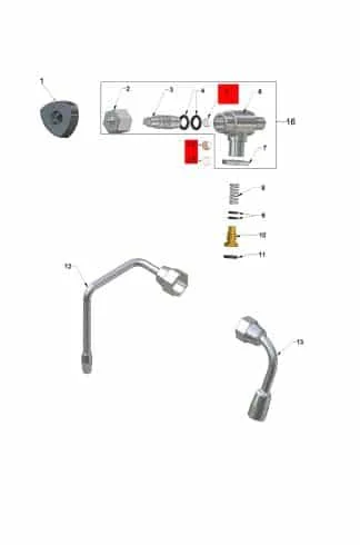 VBM dampkran pakning Domobar Super (ROD TAP TEFLON GASKET)